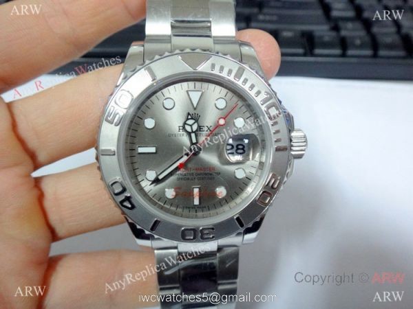 Copy Rolex Yacht-Master Grey Dial Stainless Steel watch