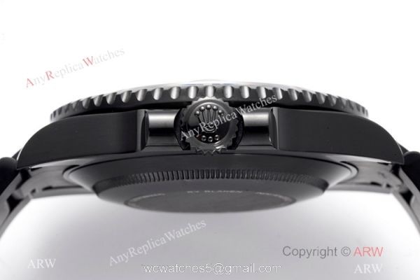 2021 New! Swiss Grade Rolex Submariner Blaken IPK 2824 Men Watch Orange Markers