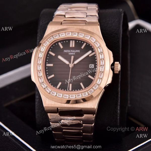 Copy Patek Philippe Nautilus 40mm Watches New Purple Dial