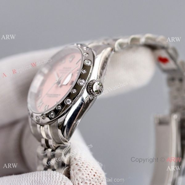 Swiss Copy Rolex Oyster Perpetual Datejust 31mm Watch Pink and Jubilee