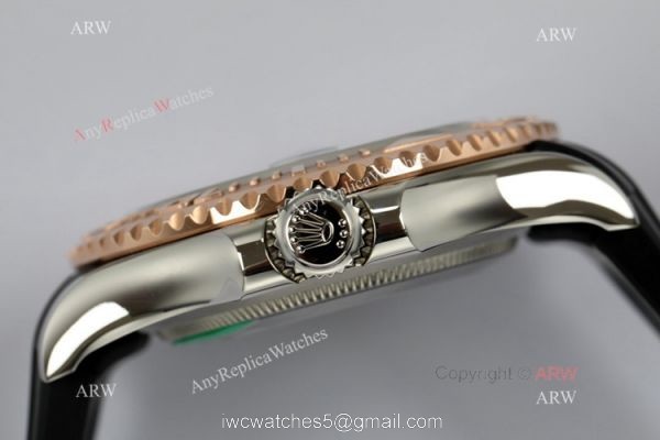 EW Factory Rolex Yacht Master 40mm Watch Chocolate Dial Rubber Strap