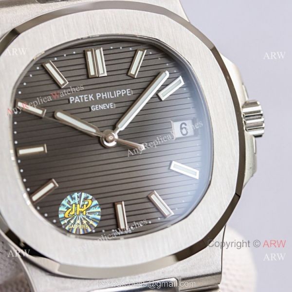 Swiss Grade Patek Philippe Nautilus PPF Factory Cal.324 Watch Stainless Steel Gray Dial 40mm