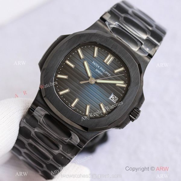 Swiss PPF Factory Patek Philippe Nautilus Watch Blue Gradient Dial