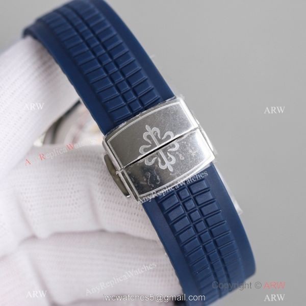 Swiss Knockoff Patek Philippe Aquanaut 324 S C Watch Blue Gradient Dial Rubber Strap