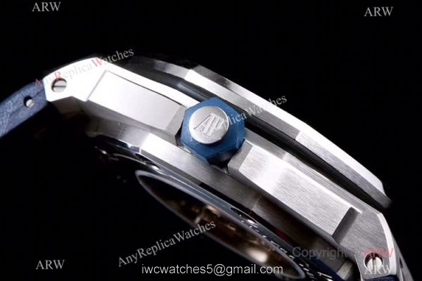 JF Factory V8 1:1 Best Audemars Piguet Divers Copy Watch Blue Dial