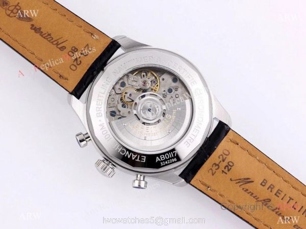 2021 New! Breitling Premier B01 Chronograph Swiss 7750 Watch Leather Strap