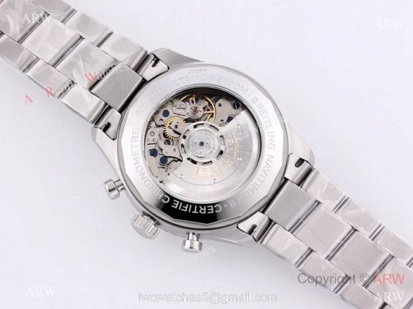 2021 New! Clone Breitling Premier B01 7750 Chronograph Watch White Panda Dial