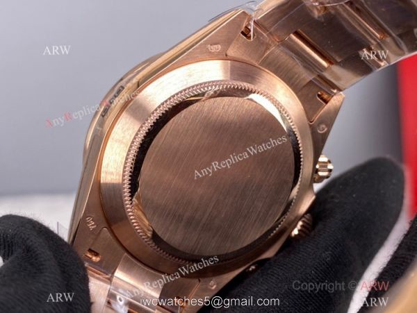 New! Rolex Daytona Chronograph 904L Rose Gold watch Noob Factory Swiss 4130