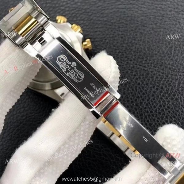 Custom Edition AAA Replica Rolex Daytona 1:1 Noob Factory Cal.4130 Two Tone Diamond watch