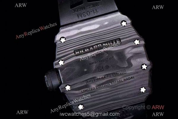 KV Factory Richard Mille RM12-01 Tourbillon Men Watch NTPT Carbon