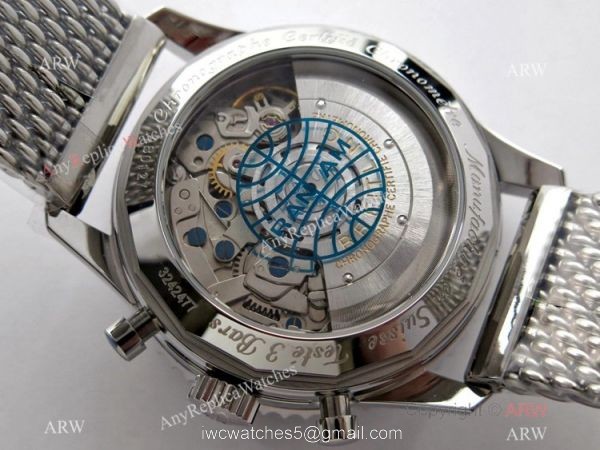 Swiss Grade 1A Breitling Navitimer Pan Am Edition Watch Replica 7750 Movement Blue Dial