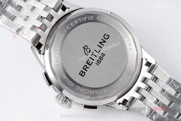 2021 New Copy Breitling Premier Chronograph BLS A7750 SS Blue Dial Watch 42mm
