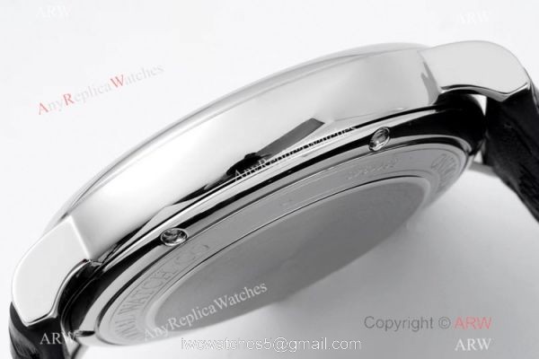 AI Factory Best Replica IWC Portofino Hand Wound 8 Days Moon Phase Watch SS White Dial