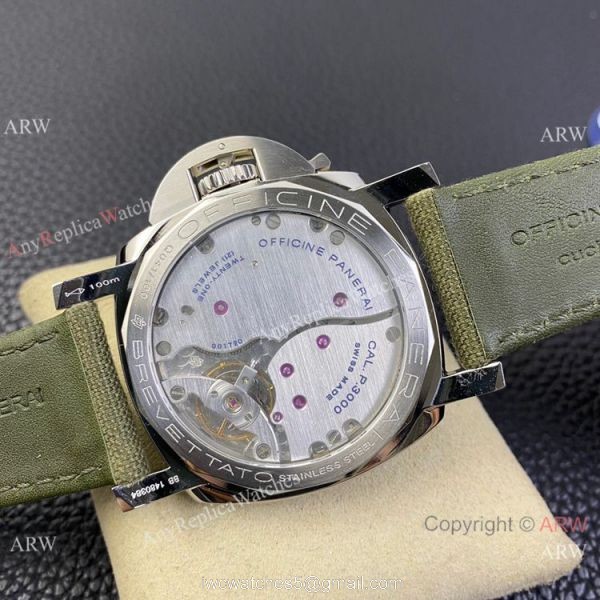SF Factory Copy Panerai PAM606 Luminor Hong Kong P.3000 Watch Green Strap