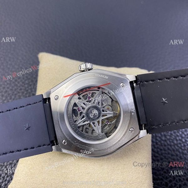 LF Factory Zenith Defy classic Skeleton Dial Watch Black Gummy Strap