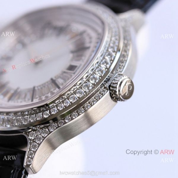 TW Factory Piaget Black-Tie Stainless Steel Diamond Watch 41mm
