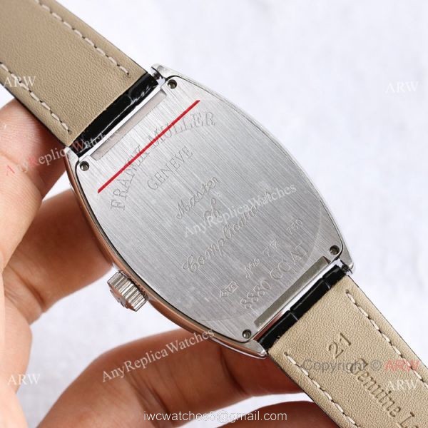 Swiss Copy Franck Muller Geneve Cintree Curvex Iced Out Silver Watch TWF V2 version