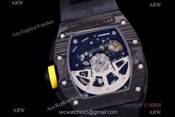 KV Factory Richard Mille RM011 Flyback Chronograph Yellow Storm Watch Chronograph