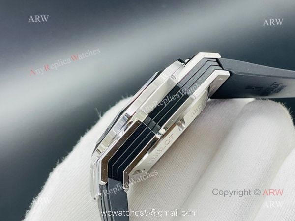 High Quality Replica Hublot Sang Bleu Black Watch 45mm eta7750 Automatic Movement