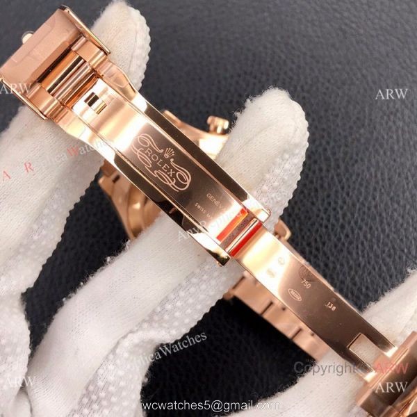 Super Clone Rolex Chocolate Daytona Rose Gold Watch Noob Factory 4130 Movement