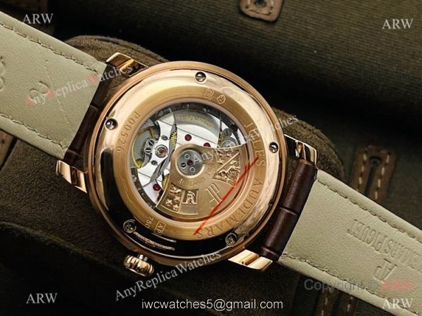 New 2021! Swiss Grade One Audemars Piguet Jules Audemars 3120 Automatic Watch Rose Gold Silver Face