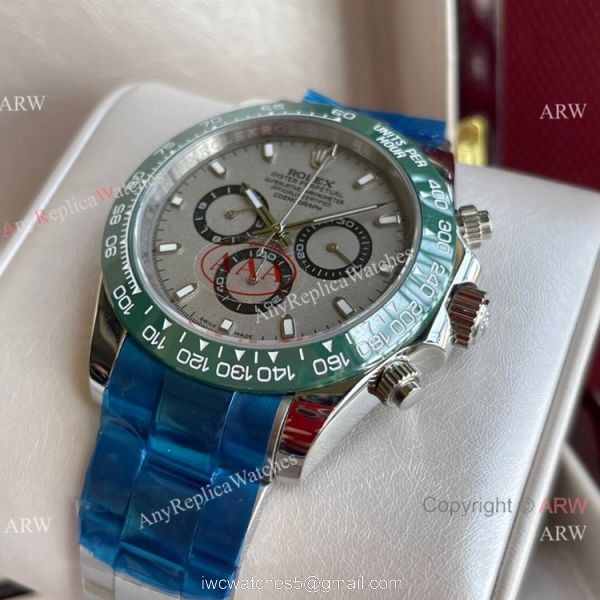 Rolex Comograph Daytona 43MM Watch Stainless Steel Green Ceramic Bezel