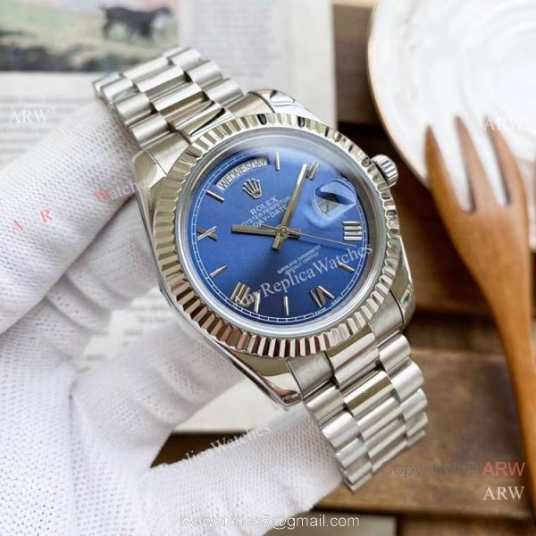Copy Rolex Presidential Day Date Watches Ice Blue Dial 40mm