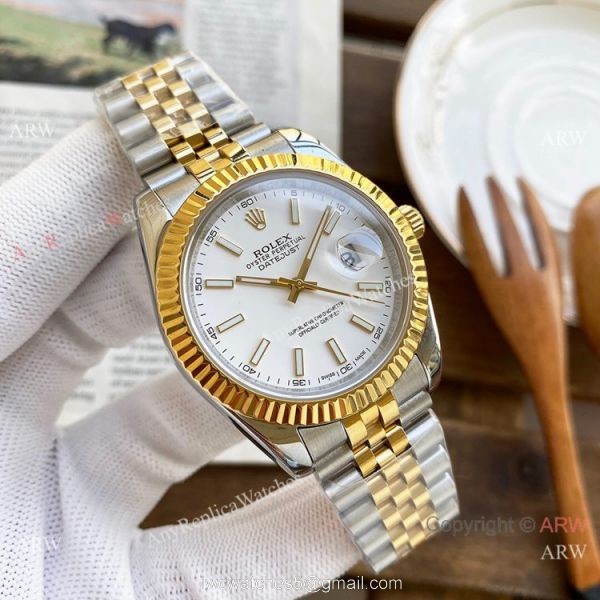 Copy Rolex Oyster Perpetual Datejust 40mm Watches Two Tone Jubilee Strap