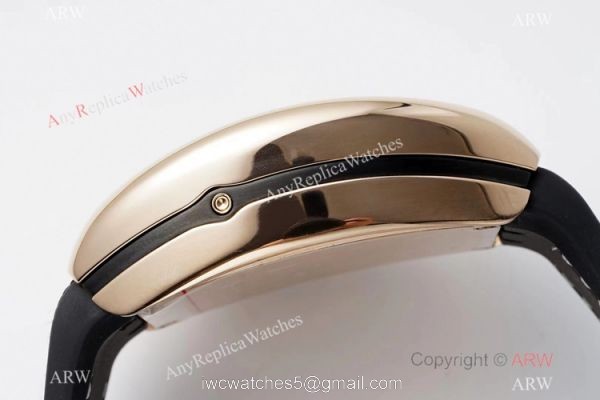 Swiss Grade 1 Replica Franck Muller Vanguard Yachting V45 Rose Gold Black Men Watch Seagull 7750 Chronograph