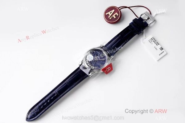 AF Factory 1:1 Best Edition Chopard Happy Sport Diamonds Watch Blue Dial 36mm