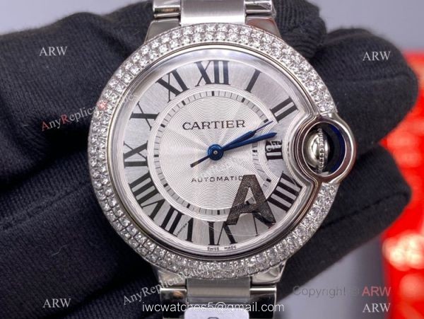 V6 Factory Swiss Grade Cartier Ballon Bleu De Automatic Watch 33MM