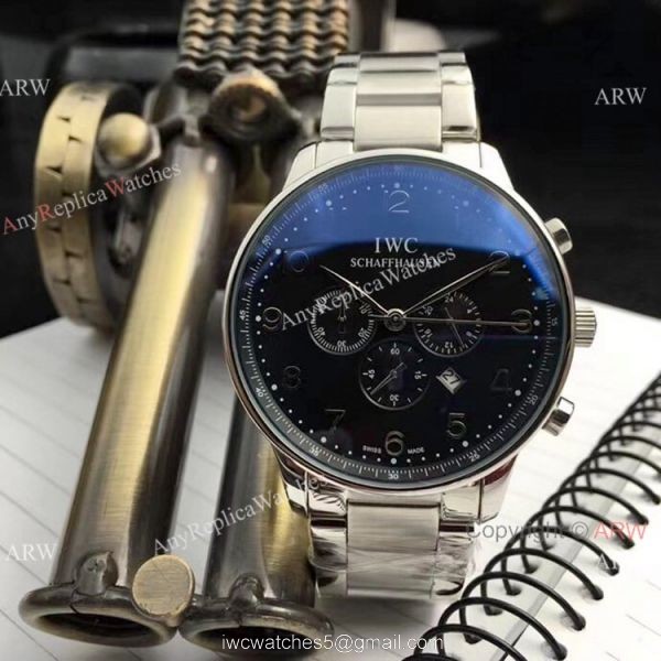 Faux IWC Portugieser Chronograph Watches Tone Tone Rose Gold