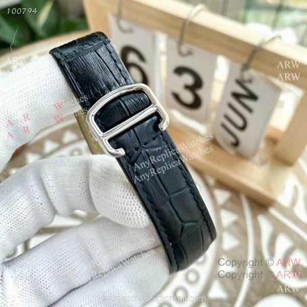 Replica Cartier Tank Moonphase Watches Leather Strap
