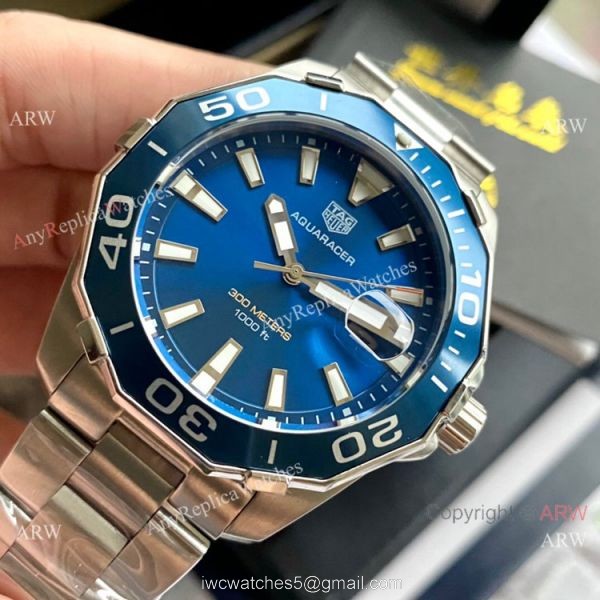 New Replica TAG Heuer Aquaracer 300m QUARTZ Watch Blue Rubber Strap