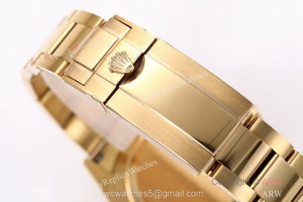 BL Factory Replica Rolex Daytona Rainbow All Gold Watch Swiss Cal.4130 Chronograph