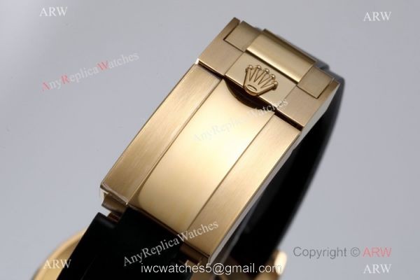 BL Factory Swiss Grade Rolex Daytona Gold Rainbow Copy Watch Cal.4130 Chronograph