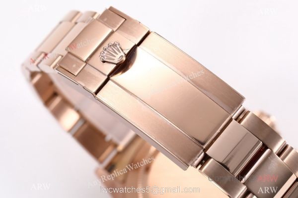 BL Factory Swiss Replica Rolex Daytona Rose Gold Rainbow Cal.4130 Watch 40mm