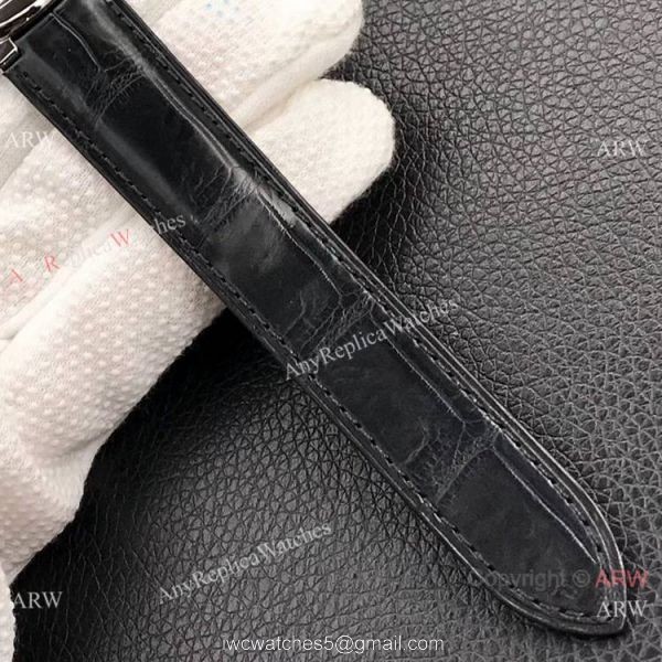 V6 Factory V7 version Ballon Bleu Cartier 42mm Automatic Watch Black Leather Strap