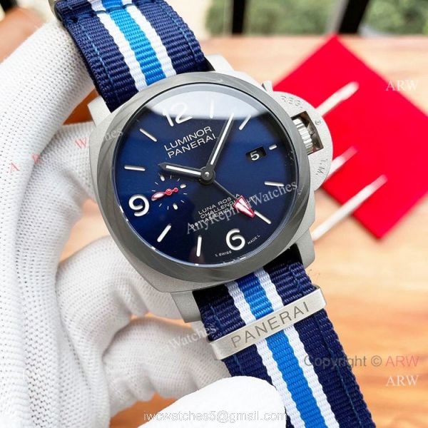Blue Face Luminor Panerai Luna Rossa Challenger Of The 36th Americas Cup Replica Watches