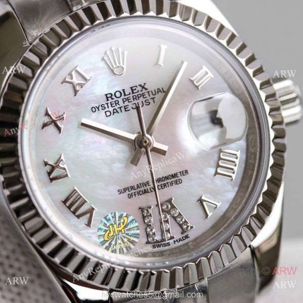 TW Factory Copy Rolex datejust Jubilee Stainless Steel Watches 28mm Lady