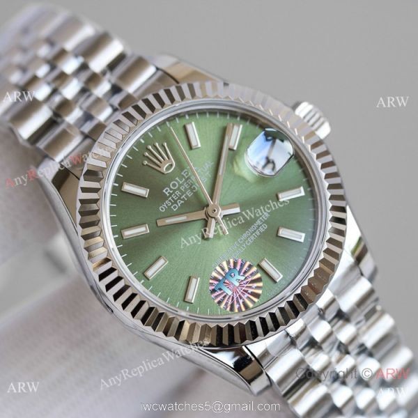 TR Factory 904L Replica Rolex Datejust 31mm Watch Jubilee 2-Tone Rose Gold Gray Dial