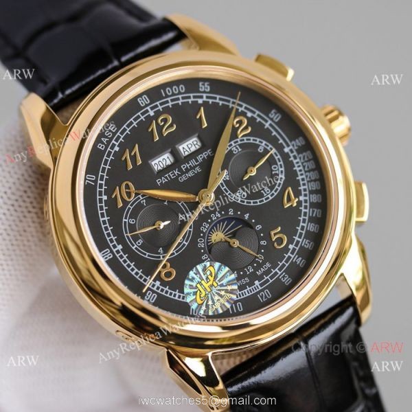 JH Swiss Copy Patek Philippe Perpetual Calendar Chronograph Yellow Gold 5270E Watch