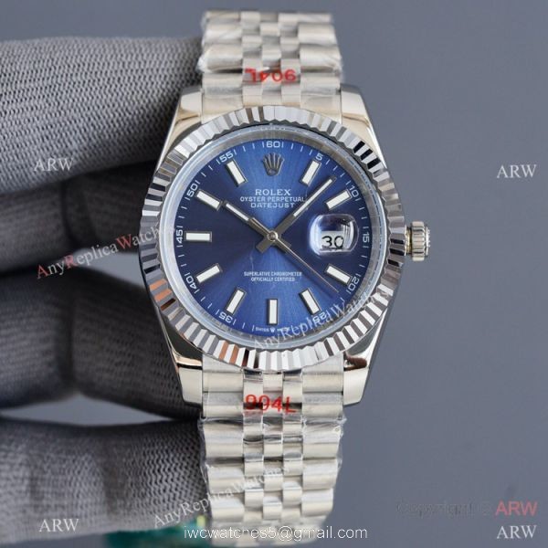 Swiss Quality Rolex Datejust ii 41mm Watch Silver Dial Jubilee Strap Citizen 8215 Movement