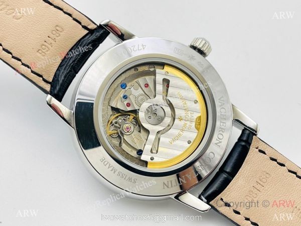 Swiss Grade One Vacheron Constantin Patrimony TWS Cal.1420 watch White Power reserve Dial