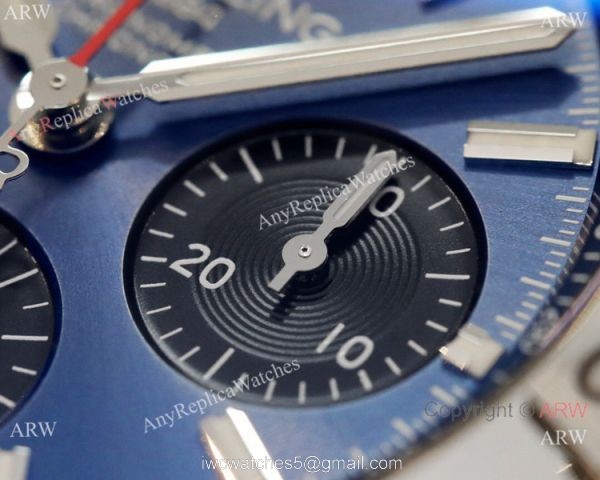 2021 New Brieitling Bullet Bracelet GF Factory Breitling Chronomat Blue Dial Asia7750 Watch
