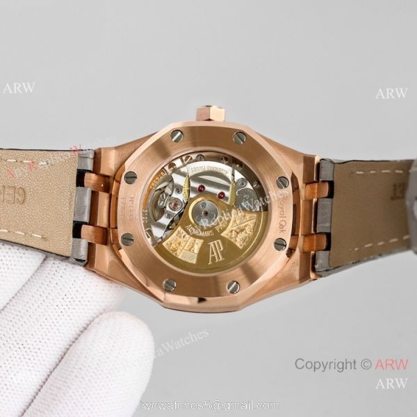 JH Factory Audemars Piguet Royal Oak Rose Gold 37mm Gray Dial Watch