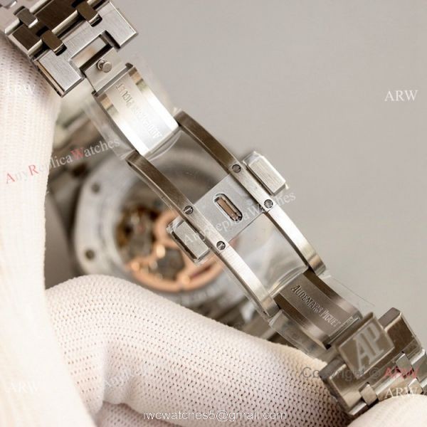 JH Factory Swiss Copy Audemars Piguet Royal Oak Perpetual Calendar Cal.5134 Blue Dial Watch Men
