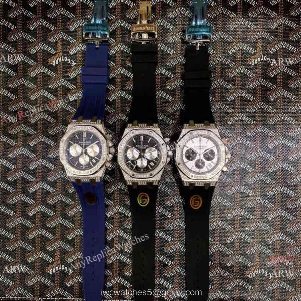 Iced Out Audemars Piguet Royal Oak Chronograph Watches 42mm for Men