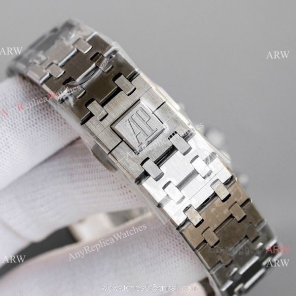 JH Audemars Piguet Royal Oak 7750 Chronograph Watch White Panda Dial 41mm