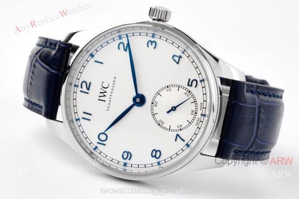 Best IWC Portugieser 40mm For Men White Face IWC Zf Factory Replica Watch